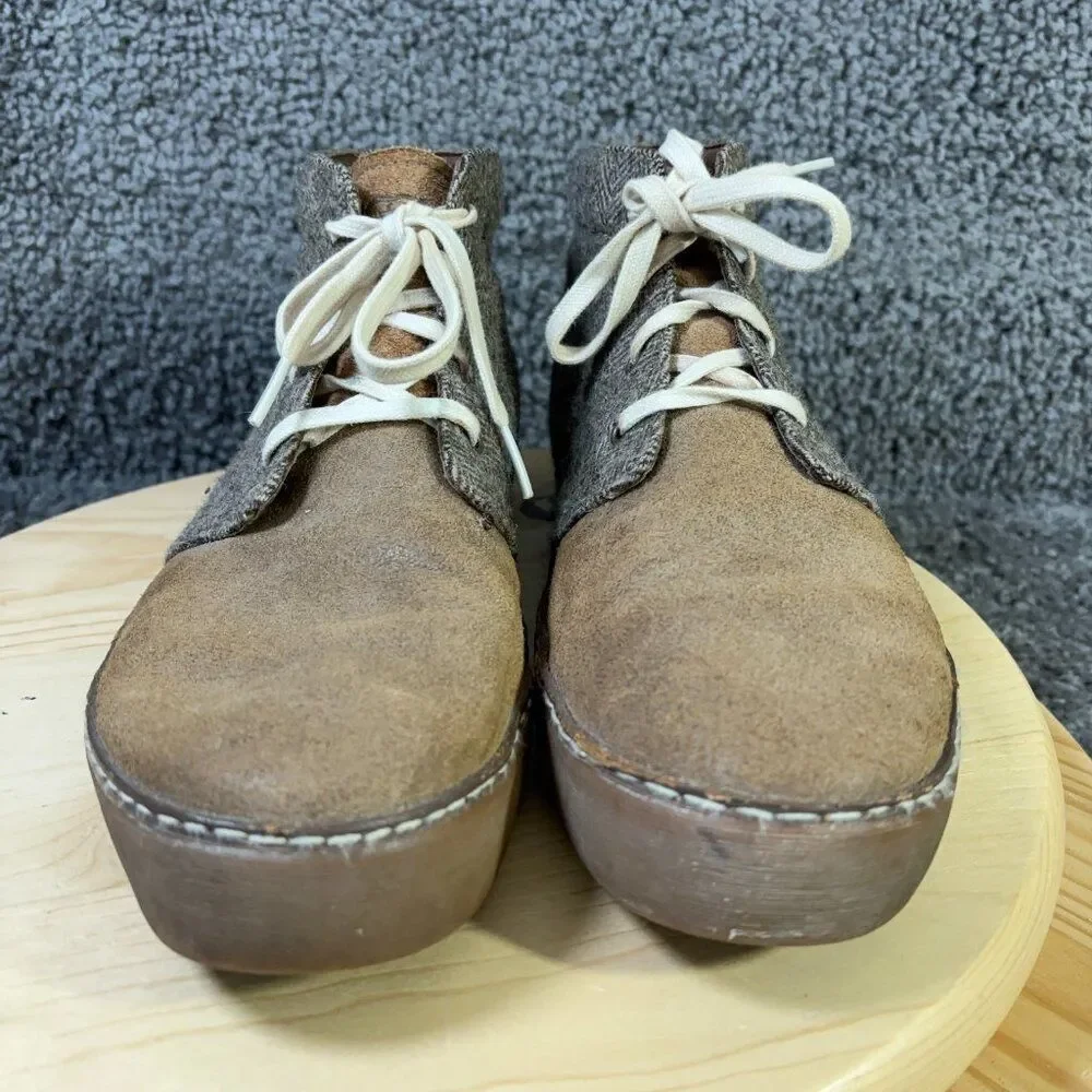 UGG Professor Chukka Sneakers Mens Size 11 Suede Leather Tweed Brown Ankle Boots